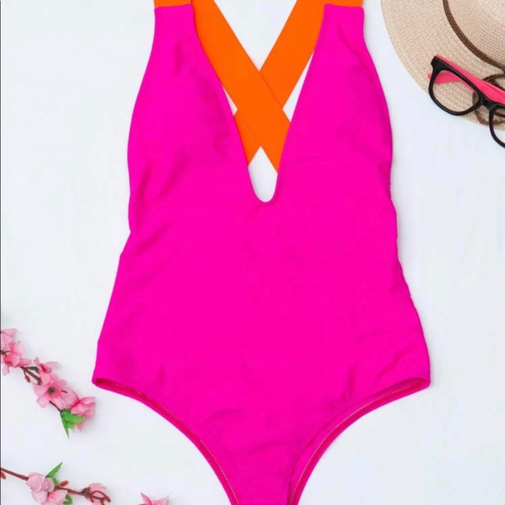ZAFUL plunging one piece Swimsuit